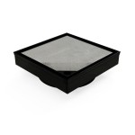 Tile Insert Square Floor Waste Matte Black 110*110*36